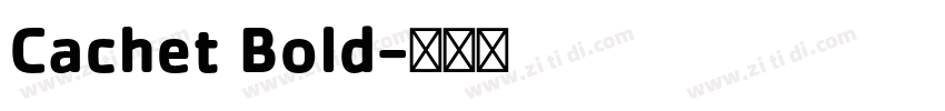 Cachet Bold字体转换